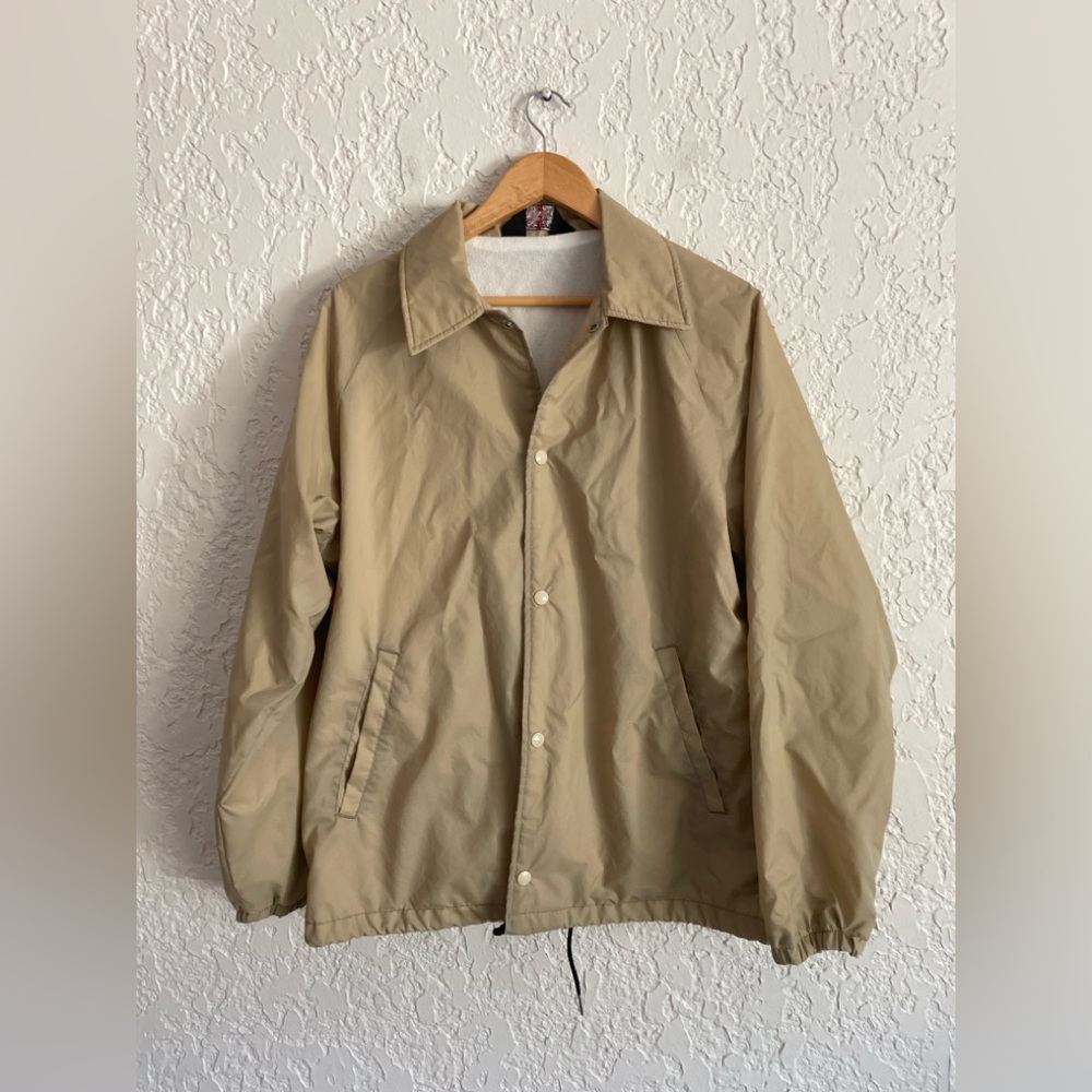 DAVID PEYSER® RARE 1960s Vintage Made in USA Coach's Jacket - Beige - M
